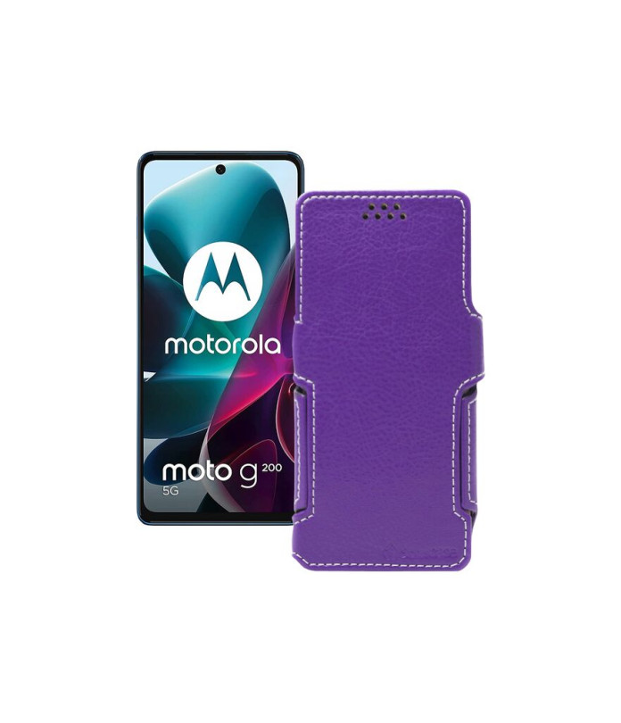 Чохол-книжка з екошкіри для телефону Motorola G200