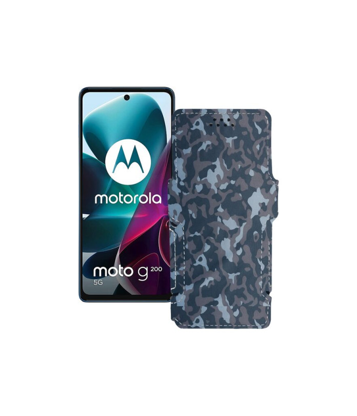 Чохол-книжка з екошкіри для телефону Motorola G200