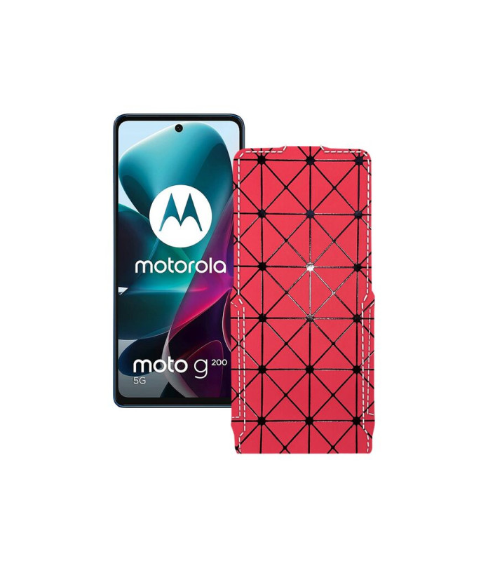 Чохол-флип з екошкіри для телефону Motorola G200