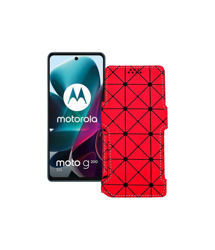 Чохол-книжка з екошкіри для телефону Motorola G200