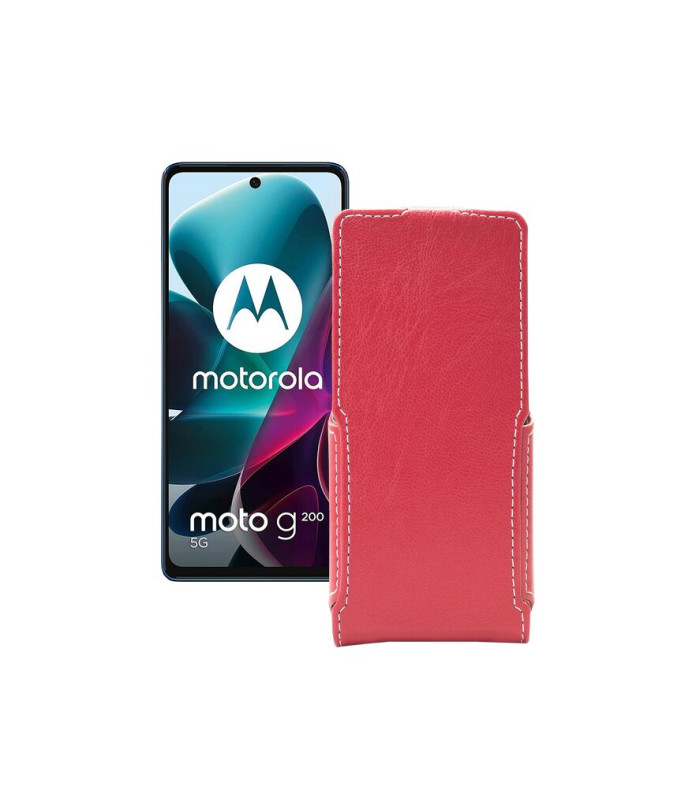 Чохол-флип з екошкіри для телефону Motorola G200