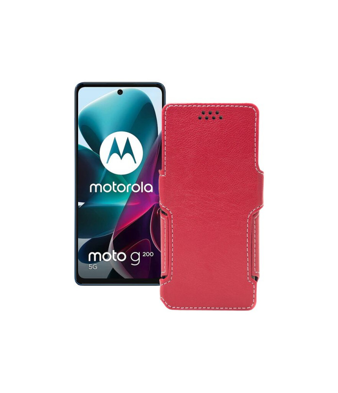 Чохол-книжка з екошкіри для телефону Motorola G200