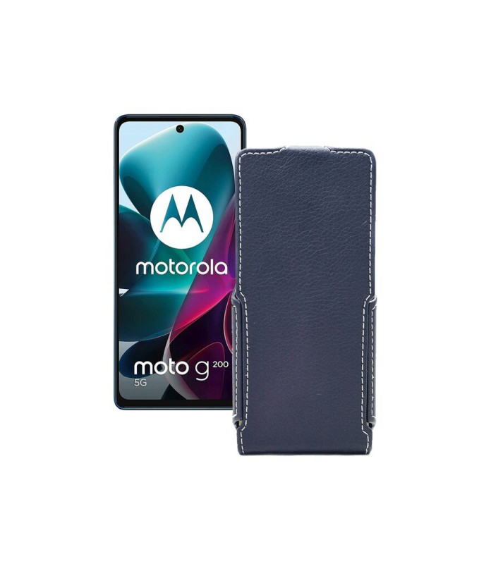 Чохол-флип з екошкіри для телефону Motorola G200