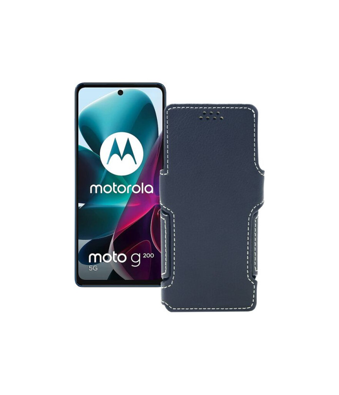 Чохол-книжка з екошкіри для телефону Motorola G200