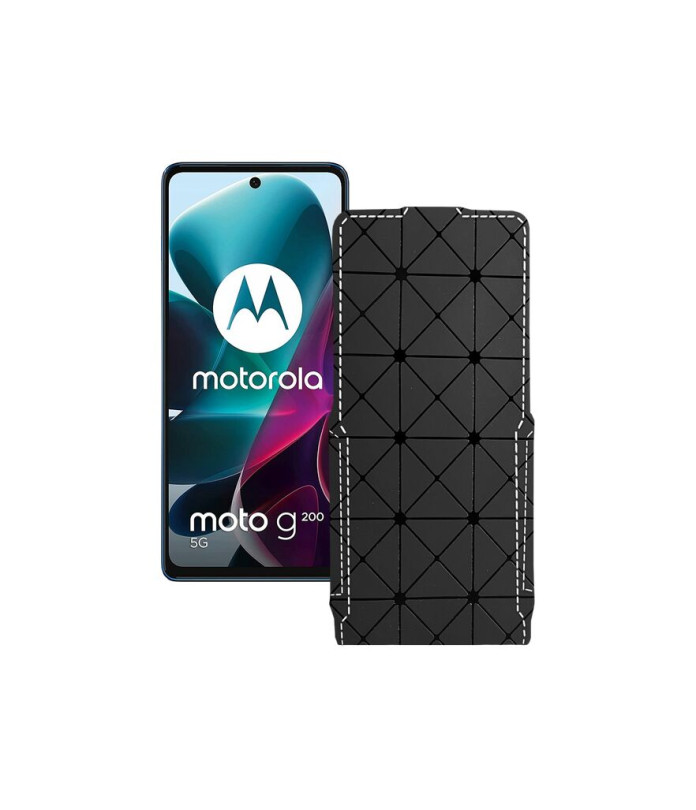 Чохол-флип з екошкіри для телефону Motorola G200