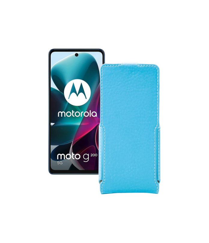 Чохол-флип з екошкіри для телефону Motorola G200