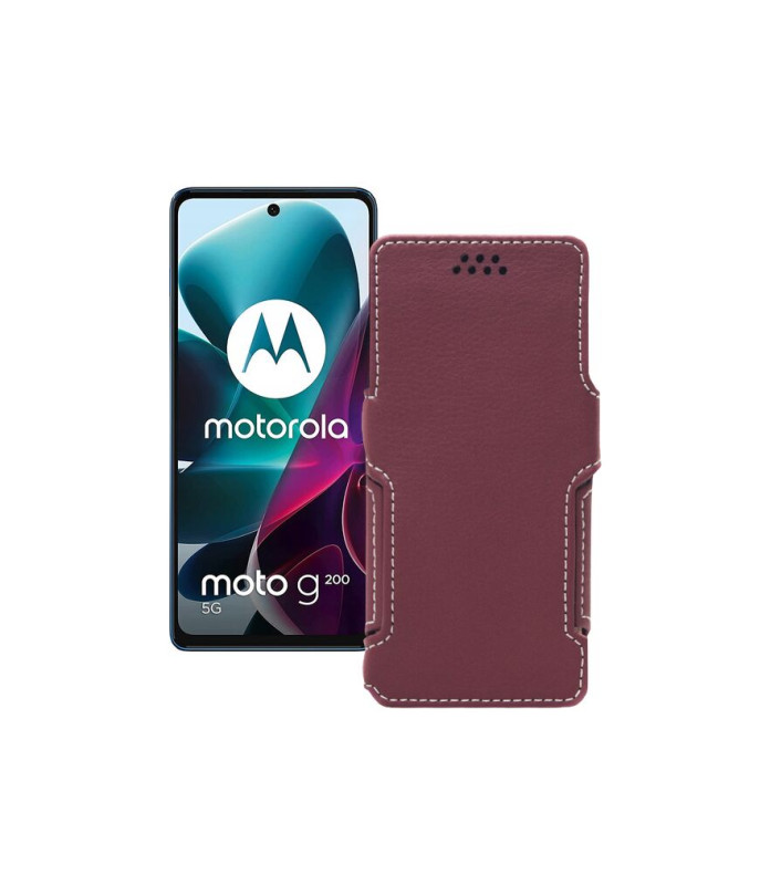 Чохол-книжка з екошкіри для телефону Motorola G200