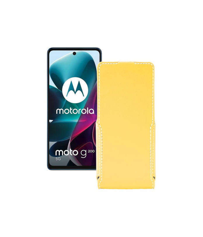 Чохол-флип з екошкіри для телефону Motorola G200