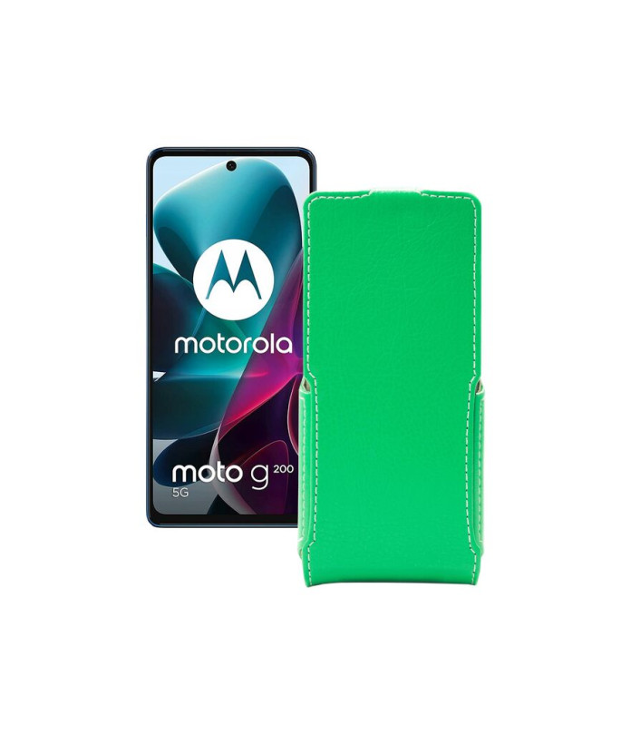 Чохол-флип з екошкіри для телефону Motorola G200