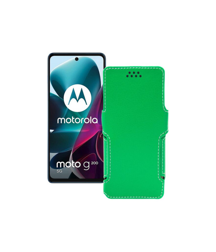 Чохол-книжка з екошкіри для телефону Motorola G200