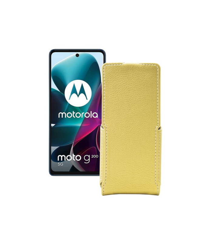 Чохол-флип з екошкіри для телефону Motorola G200