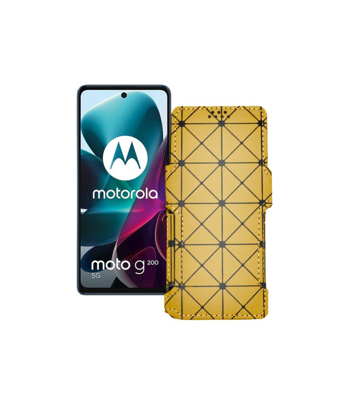 Чохол-книжка з екошкіри для телефону Motorola G200