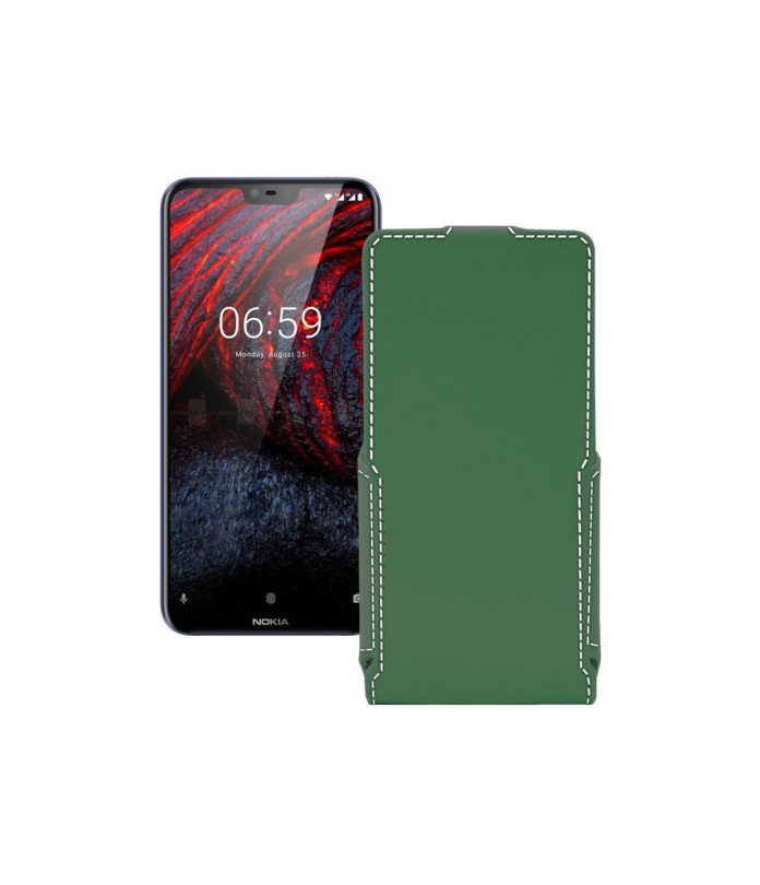 Чохол-флип з екошкіри для телефону Nokia 6.1 Plus