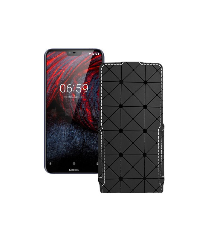 Чохол-флип з екошкіри для телефону Nokia 6.1 Plus