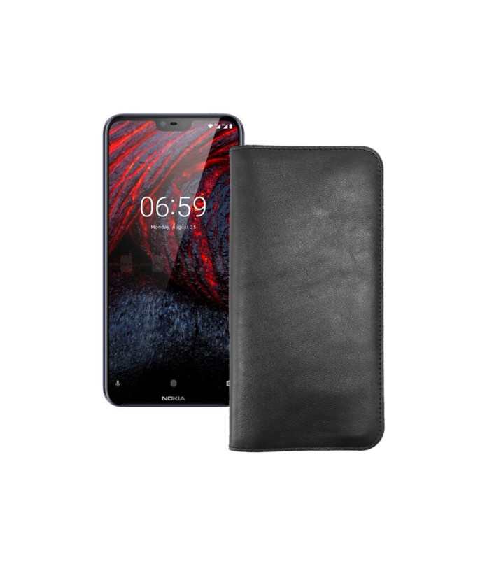 Портмоне з шкіри для телефону Nokia 6.1 Plus