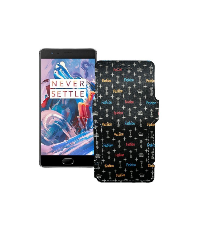 Чохол-книжка з екошкіри для телефону OnePlus 3