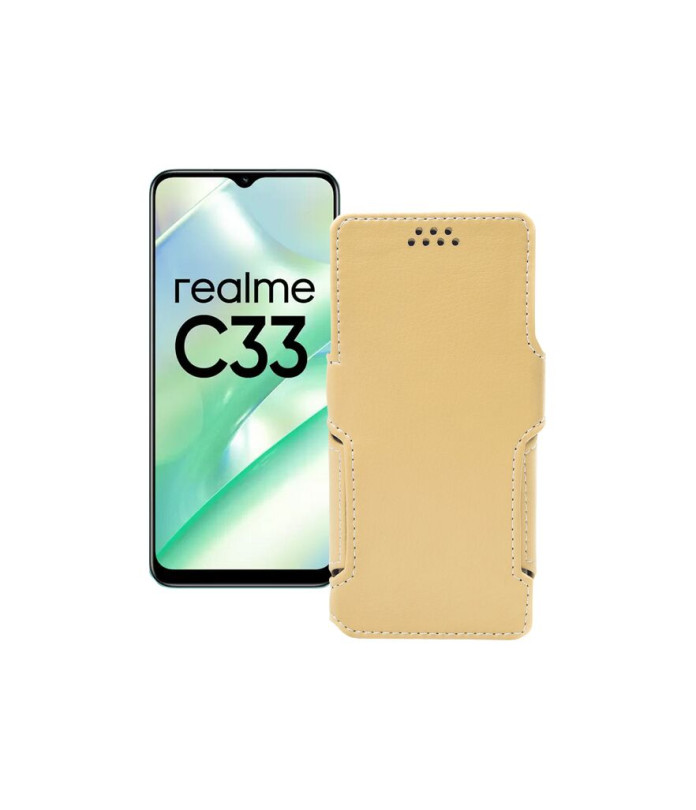 Чохол-книжка з екошкіри для телефону Realme C33 2023