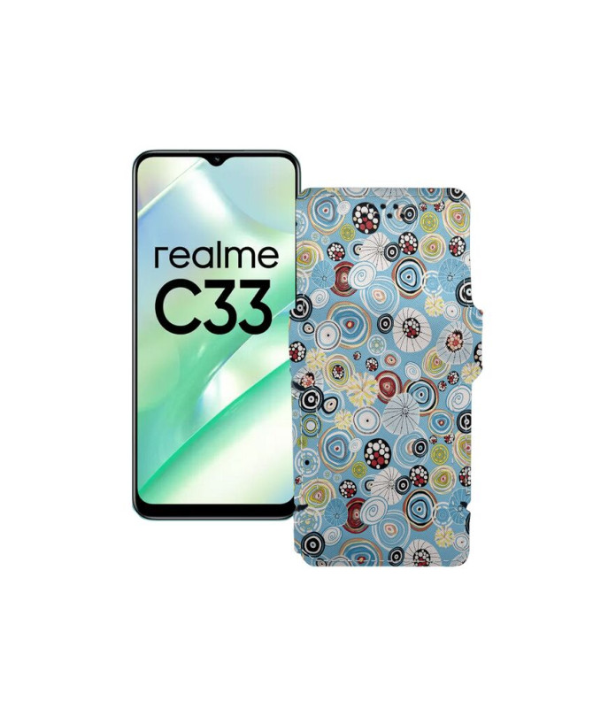 Чохол-книжка з екошкіри для телефону Realme C33 2023