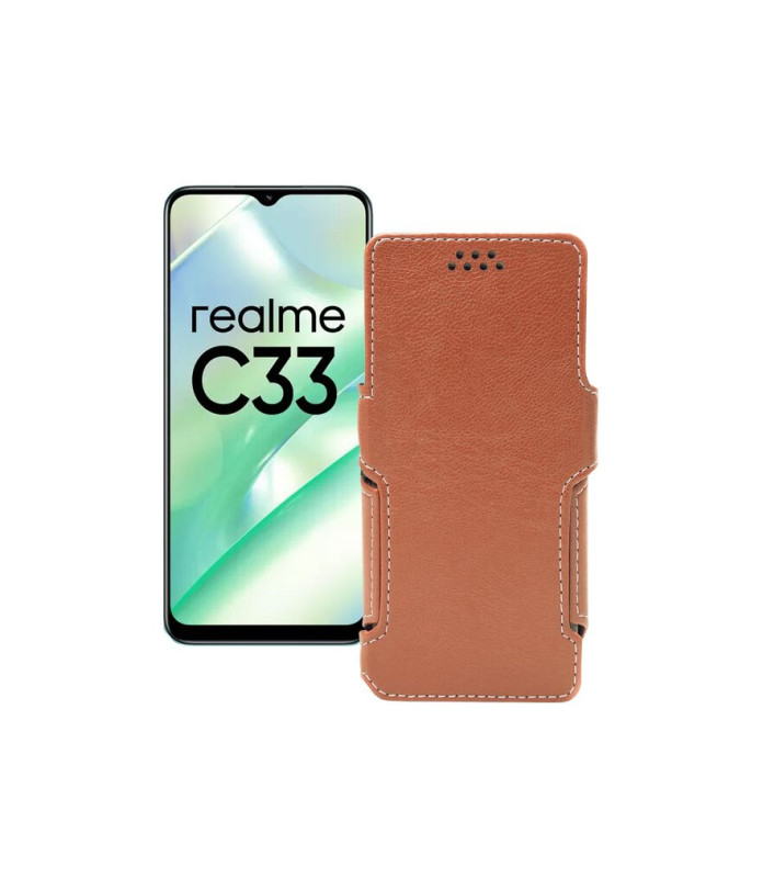 Чохол-книжка з екошкіри для телефону Realme C33 2023