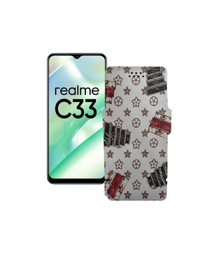 Чохол-книжка з екошкіри для телефону Realme C33 2023