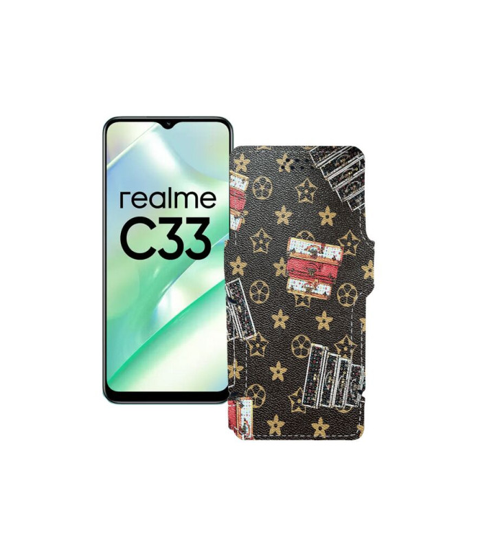 Чохол-книжка з екошкіри для телефону Realme C33 2023