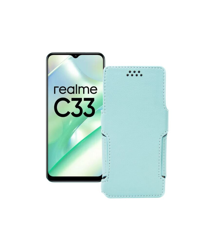 Чохол-книжка з екошкіри для телефону Realme C33 2023