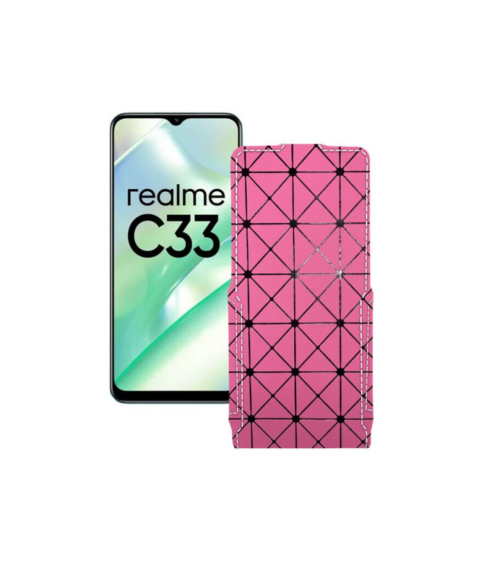 Чохол-флип з екошкіри для телефону Realme C33 2023