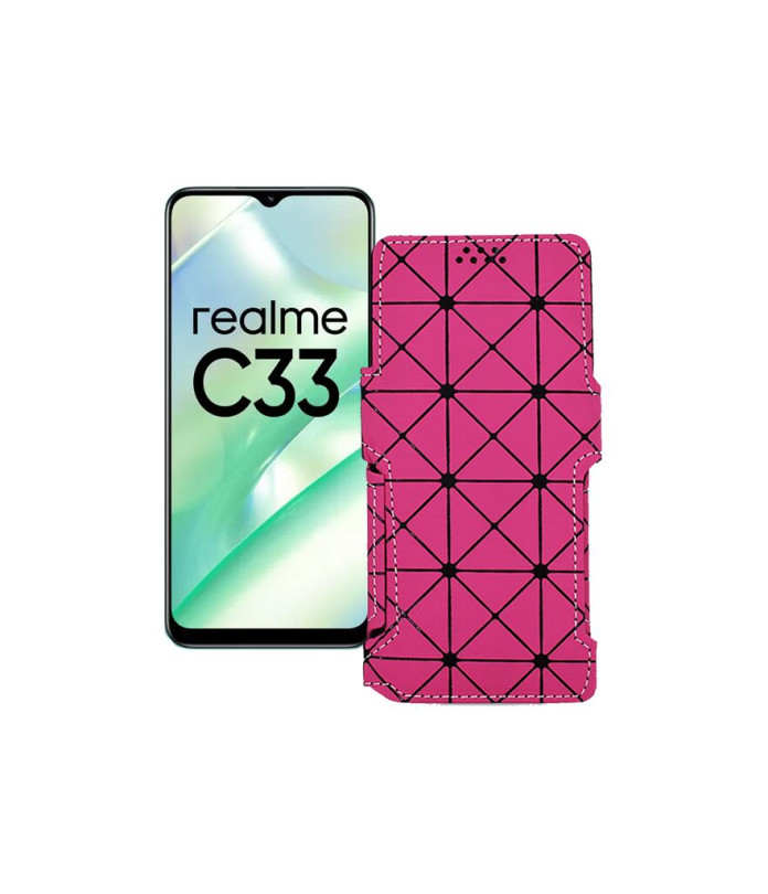 Чохол-книжка з екошкіри для телефону Realme C33 2023