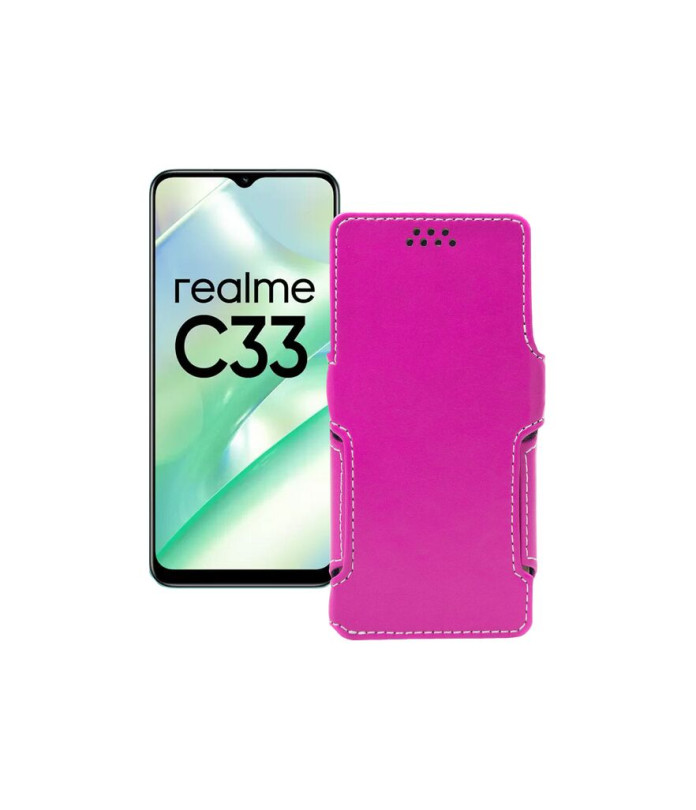 Чохол-книжка з екошкіри для телефону Realme C33 2023