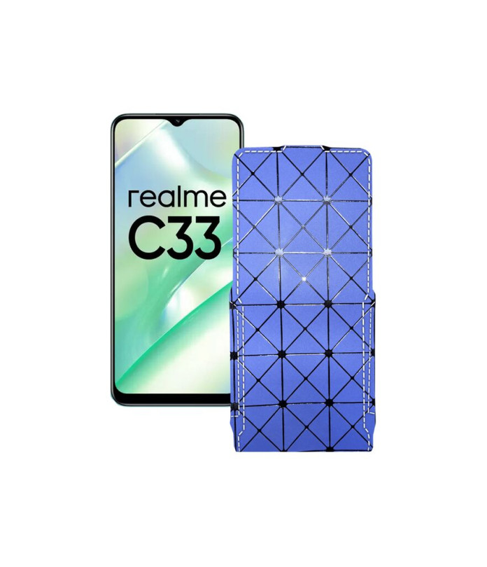 Чохол-флип з екошкіри для телефону Realme C33 2023