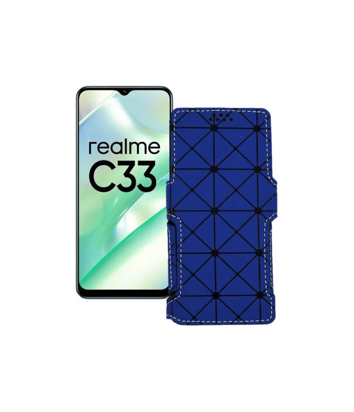 Чохол-книжка з екошкіри для телефону Realme C33 2023