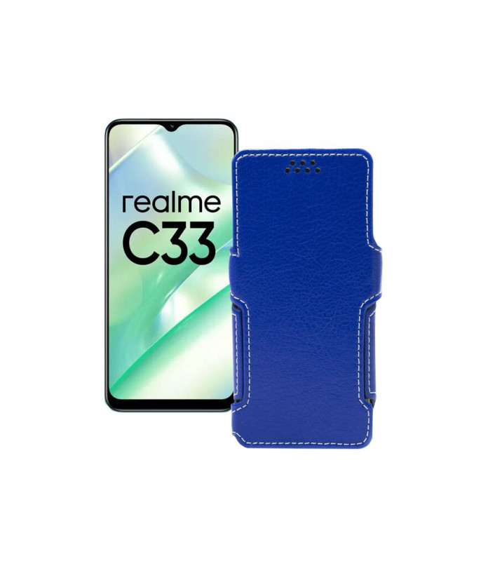 Чохол-книжка з екошкіри для телефону Realme C33 2023