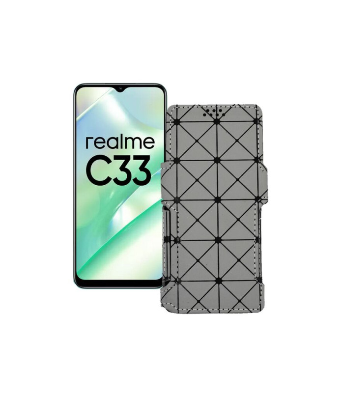 Чохол-книжка з екошкіри для телефону Realme C33 2023