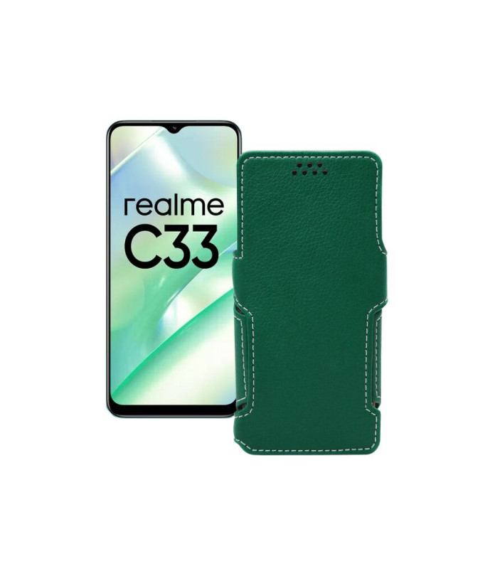 Чохол-книжка з екошкіри для телефону Realme C33 2023