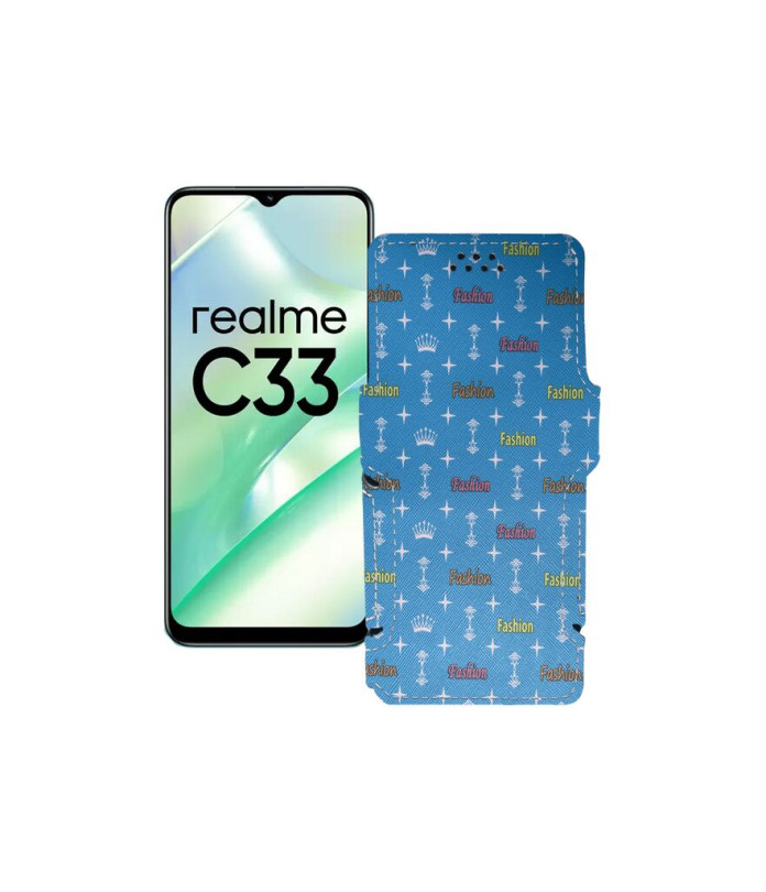 Чохол-книжка з екошкіри для телефону Realme C33 2023