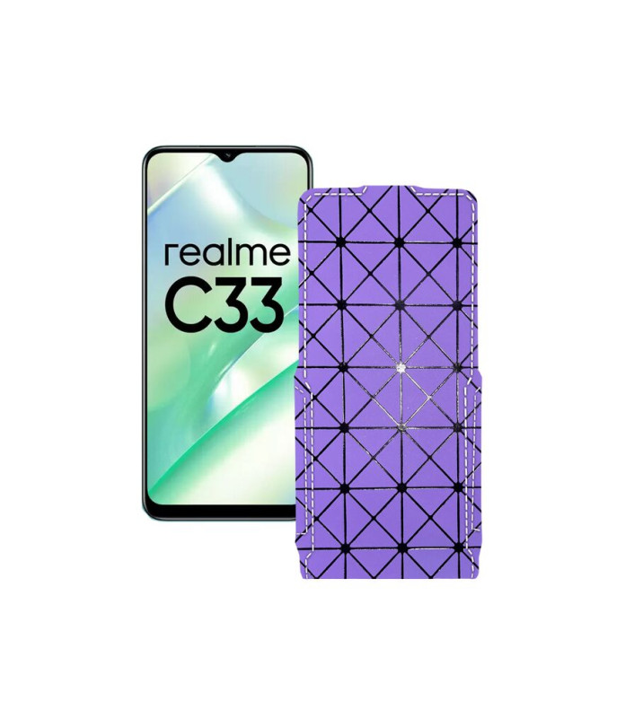 Чохол-флип з екошкіри для телефону Realme C33 2023