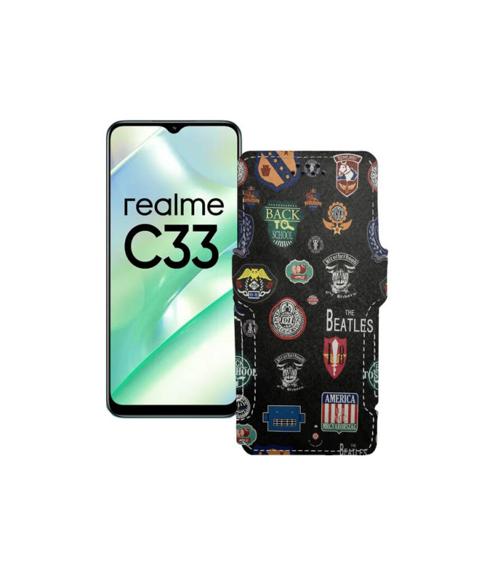 Чохол-книжка з екошкіри для телефону Realme C33 2023