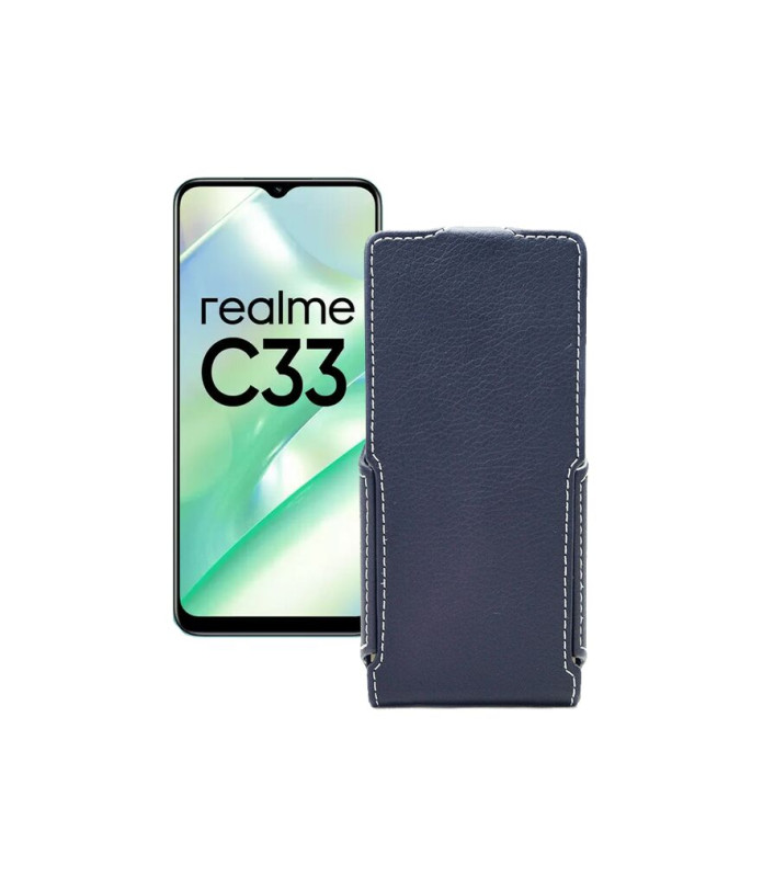 Чохол-флип з екошкіри для телефону Realme C33 2023