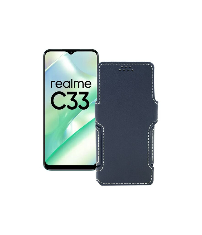 Чохол-книжка з екошкіри для телефону Realme C33 2023