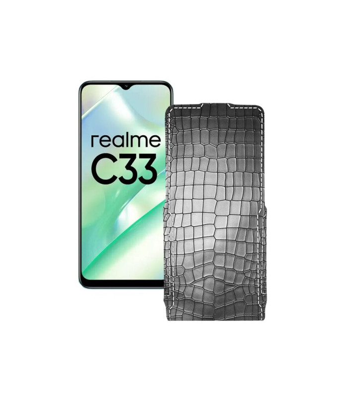 Чохол-флип з екошкіри для телефону Realme C33 2023