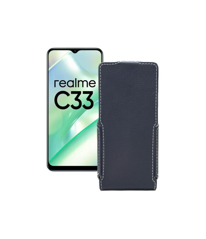 Чохол-флип з екошкіри для телефону Realme C33 2023