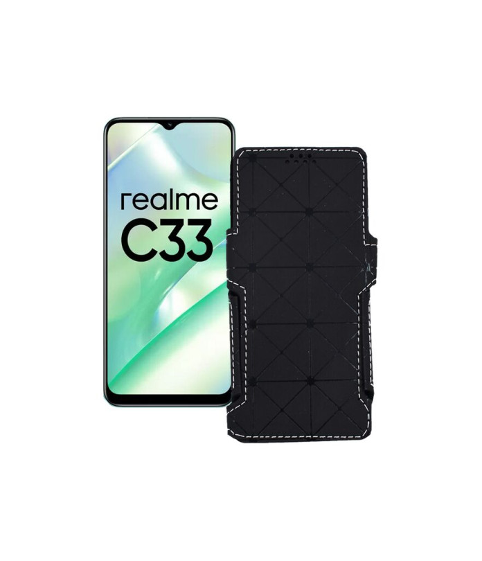 Чохол-книжка з екошкіри для телефону Realme C33 2023