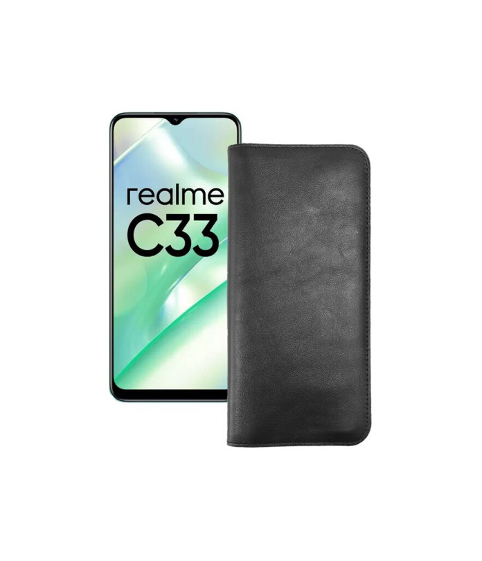 Портмоне з шкіри для телефону Realme C33 2023