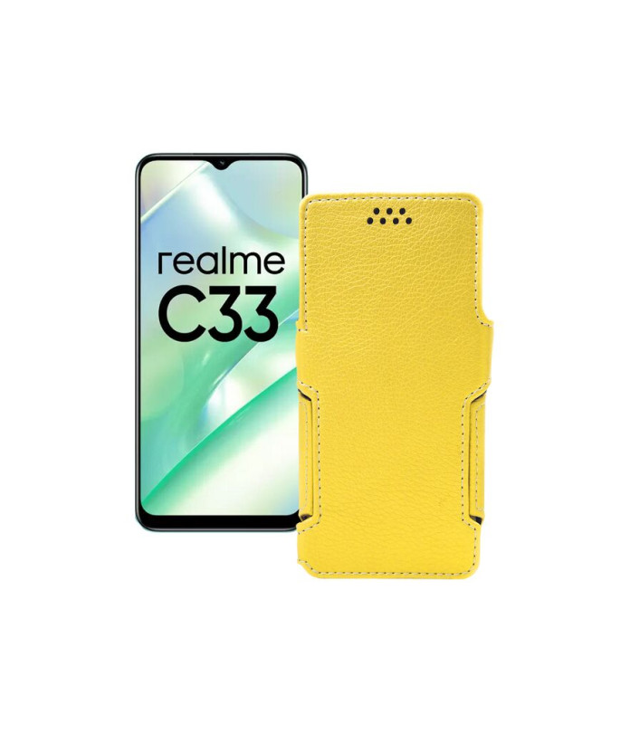 Чохол-книжка з екошкіри для телефону Realme C33 2023