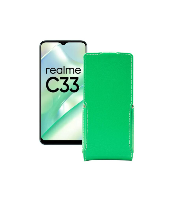 Чохол-флип з екошкіри для телефону Realme C33 2023