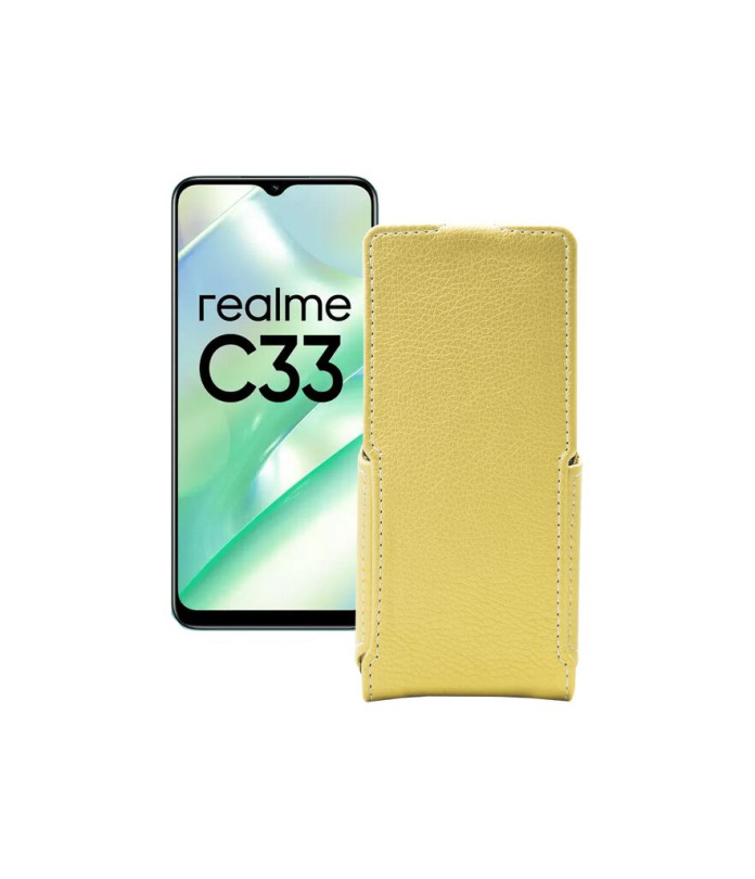 Чохол-флип з екошкіри для телефону Realme C33 2023