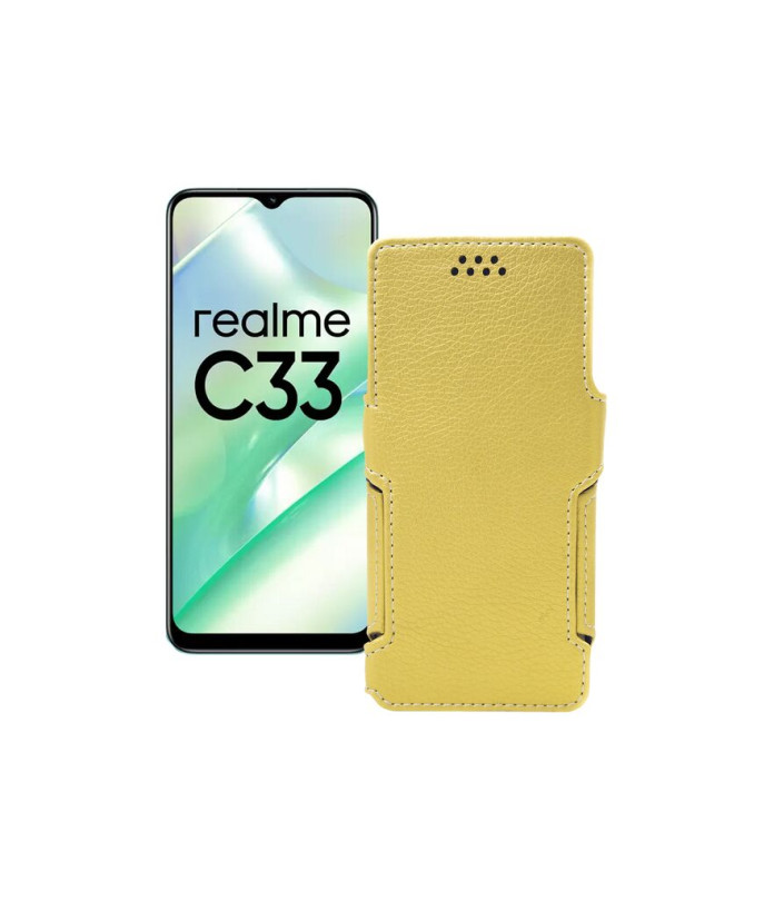 Чохол-книжка з екошкіри для телефону Realme C33 2023