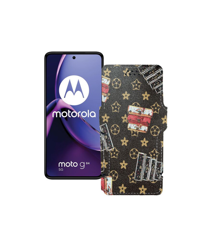 Чохол-книжка з екошкіри для телефону Motorola Moto G84