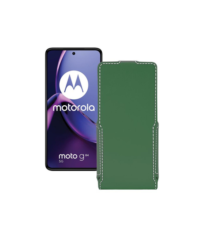 Чохол-флип з екошкіри для телефону Motorola Moto G84