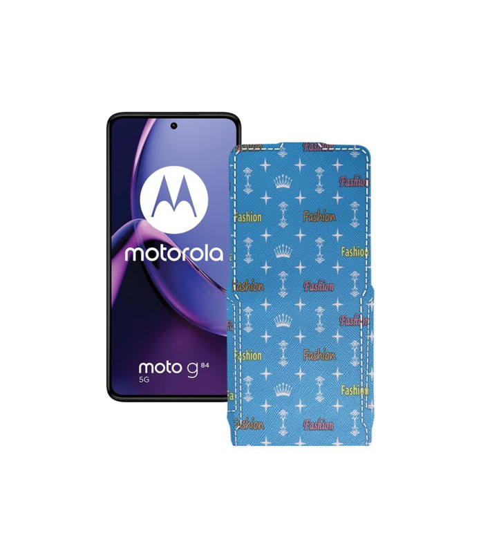 Чохол-флип з екошкіри для телефону Motorola Moto G84